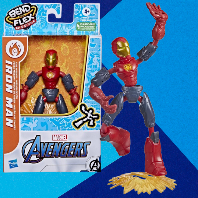 Figurka Avengers Bend and Flex Iron Man Marvel