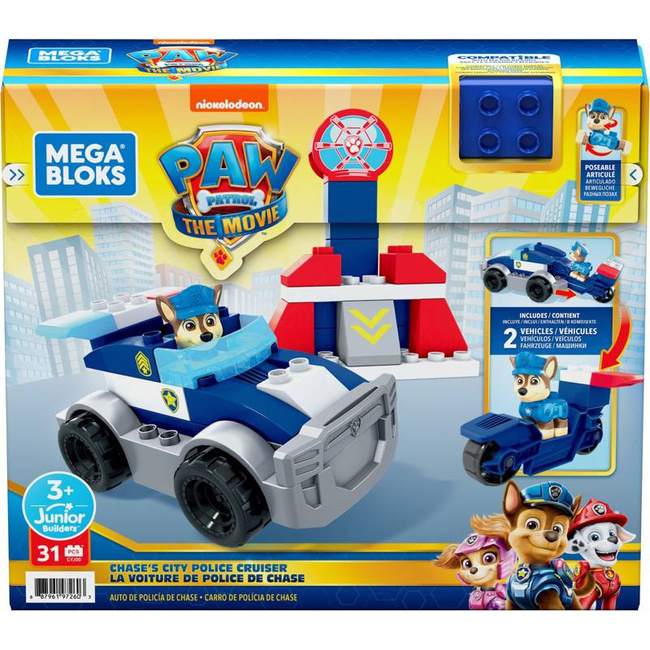 Klocki Psi Patrol Radiowóz Chase Mega Bloks GYJ00