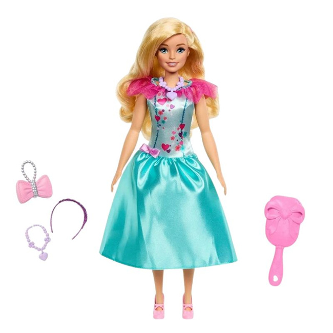 Mattel Barbie Moja Pierwsza Lalka Deluxe Blondynka + Akcesoria HMM66