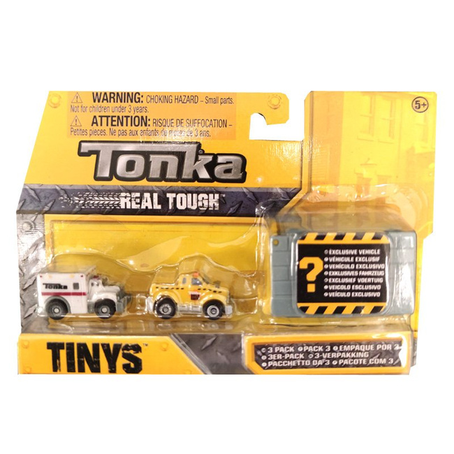 Hasbro Tonka Zestaw Pojazdów Budowlanych Mini 3pak Ciężarówka