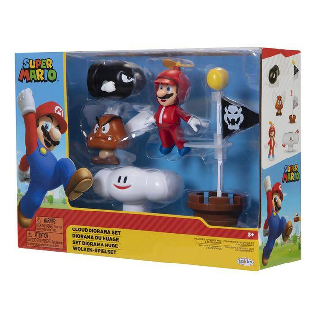 Zestaw Cloud Diorama 5 Figurek Super Mario Do Zabawy