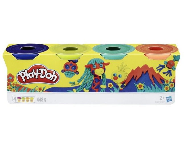 OUTLET Hasbro Play-Doh Ciastolina 4 Tuby 4-Pak 448 g E4867