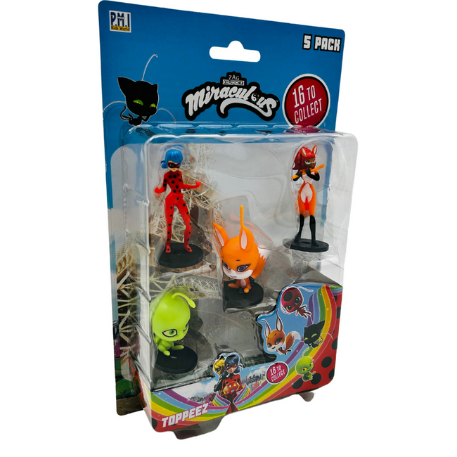 Miraculous Marinette, Adrien, Plagg, Figurki 5pak