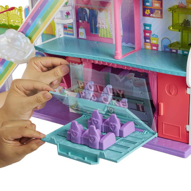 Mattel Polly Pocket Tęczowe Centrum Handlowe Zestaw z Lalką 