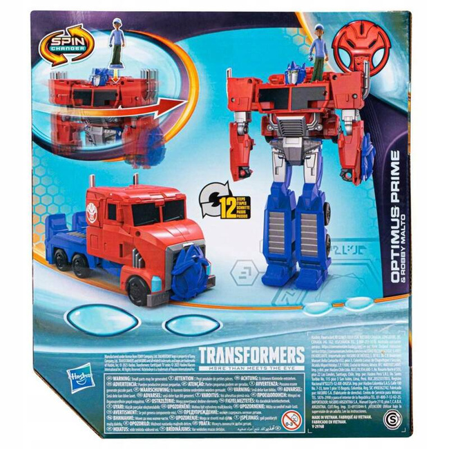 Hasbro Transformers Optimus Prime EarthSpark Spin Changer Robby Malto F7663