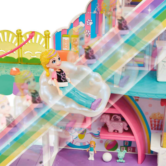 Mattel Polly Pocket Tęczowe Centrum Handlowe Zestaw z Lalką 