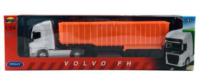 VOLVO FH Wywrotka Pomarańczowa 1:64 Welly 58056