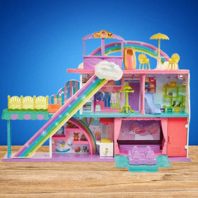 Mattel Polly Pocket Tęczowe Centrum Handlowe Zestaw z Lalką 