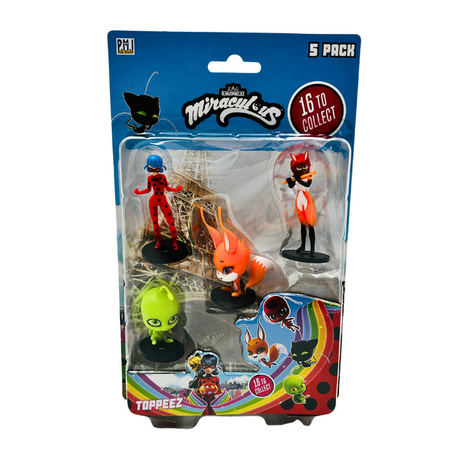 Miraculous Marinette, Adrien, Plagg, Figurki 5pak