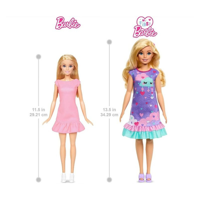 Mattel Barbie Moja Pierwsza Lalka Deluxe Blondynka + Akcesoria HMM66