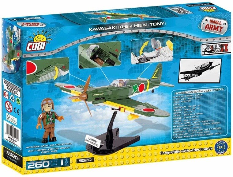 Cobi Klocki Mala Armia World War Ii Kawasaki Ki 61 I Hien Tony Mysliwiec Japonski 260 El Sklep Damizabawki Pl - kawasaki ki 61 roblox