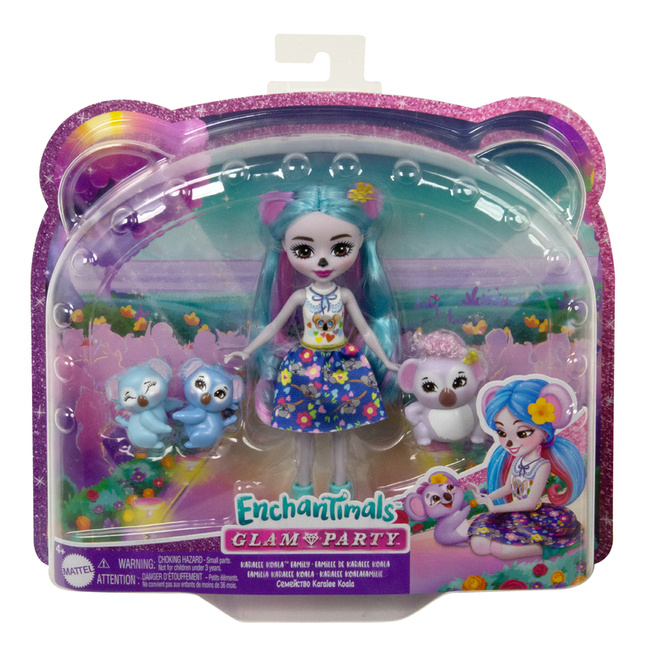  Enchantimals Glam Party Karalee Koala Rodzina + 3 misie HNT61