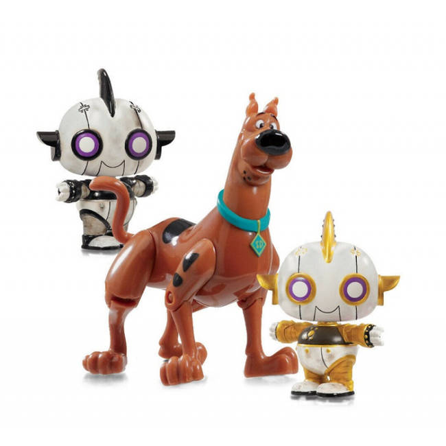 3 Pak Figurek Do Zabawy Scooby Doo -Scooby i Roboty Rottens