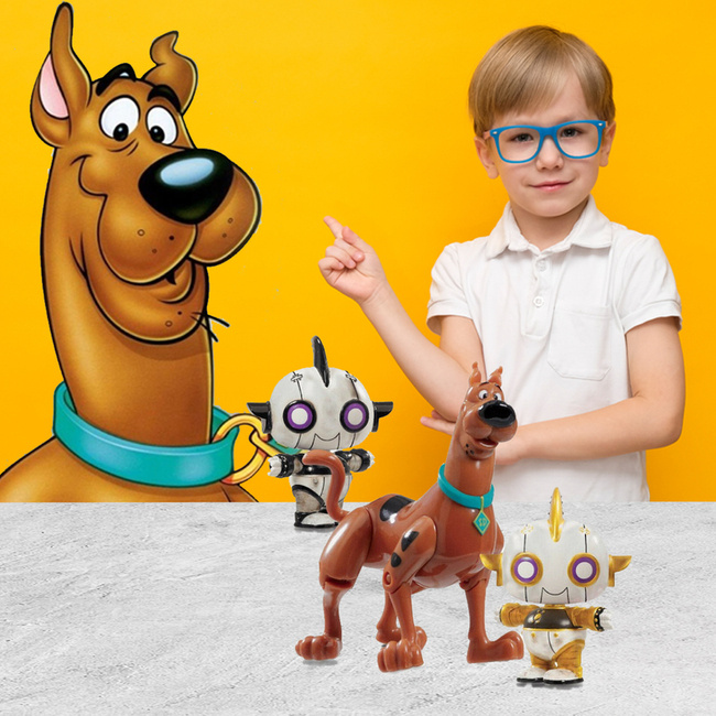 3 Pak Figurek Do Zabawy Scooby Doo -Scooby i Roboty Rottens