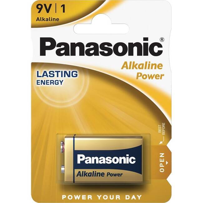 6F22 - Baterie Panasonic 9V Alkaline 1 szt.