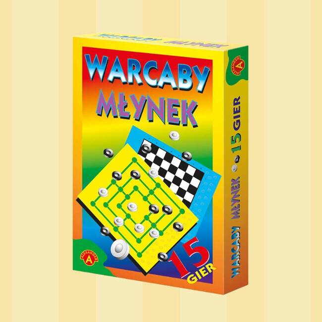 Alexander- Warcaby, Młynek-Gry Planszowe i Zabawki Edukacyjne 0077