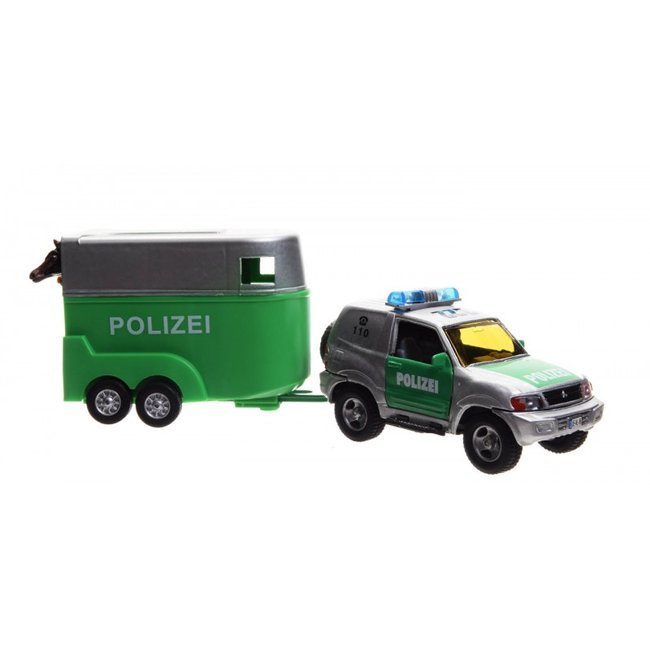 Autko Jeep Policja z Przyczepą Dla Koni
