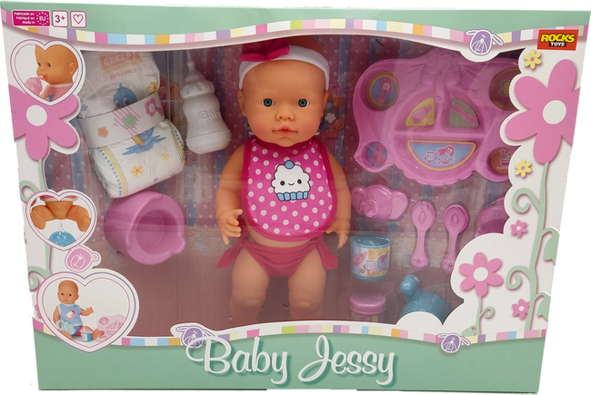 Baby Jessy z Akcesoriami Zestaw Bobas