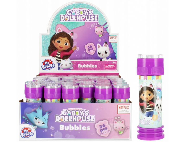 Bańki mydlane 55 ml Gabby's MY BUBBLE