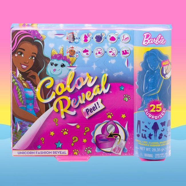 Barbie Color Reveal Modowa Niespodzianka Jednorożec