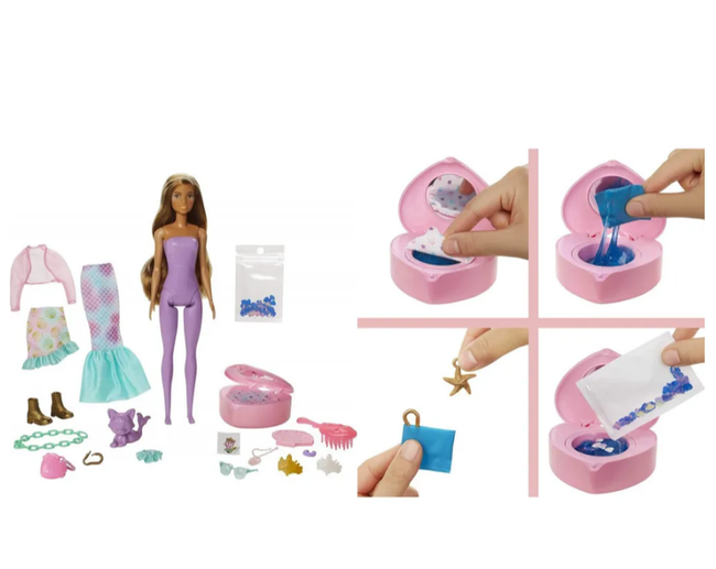Barbie Color Reveal Modowa Niespodzianka Syrenka