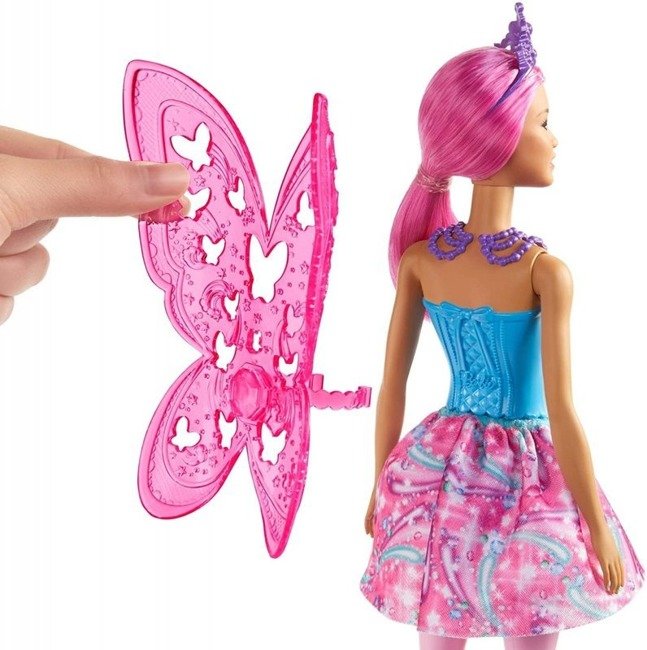 Barbie Dreamtopia Lalka Wróżka Różowe Włosy