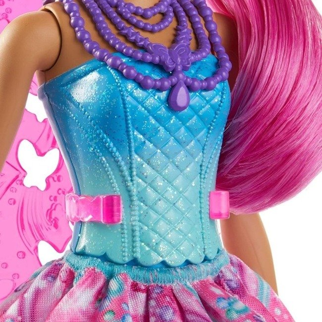 Barbie Dreamtopia Lalka Wróżka Różowe Włosy