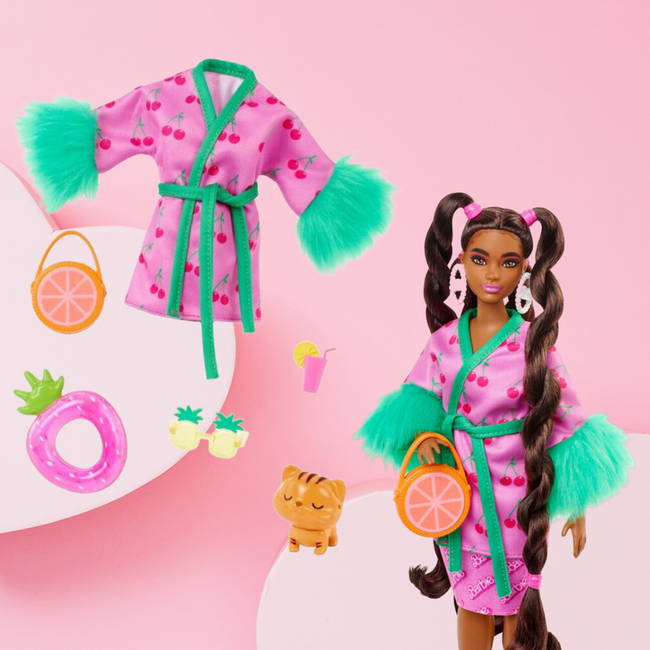 Barbie Extra Doll Fashion Owocowe Kimono Ubranka