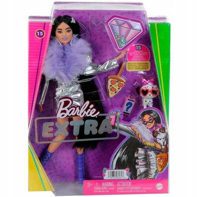 Barbie Extra Stylowa Lalka z Pieskiem i Akcesoriami HHN07