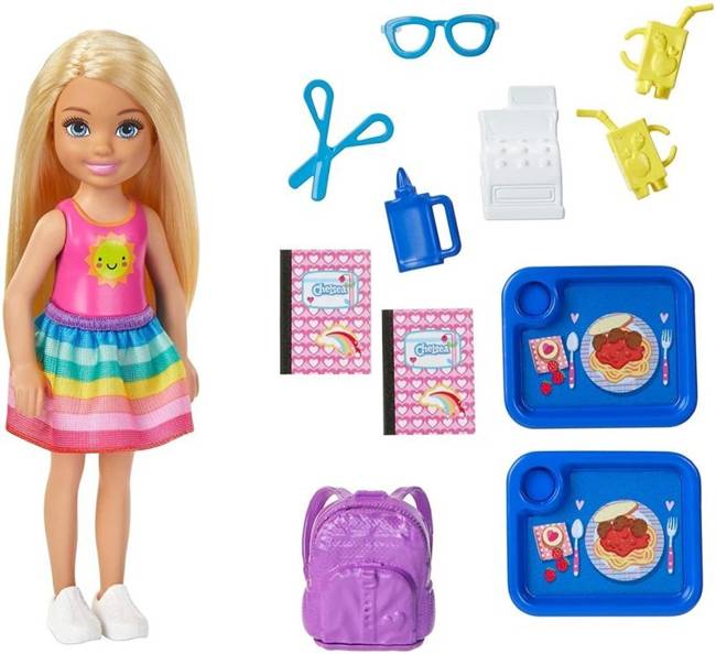 Barbie Mattel Club Chelsea Zestaw Szkoła Lalka + Akcesoria