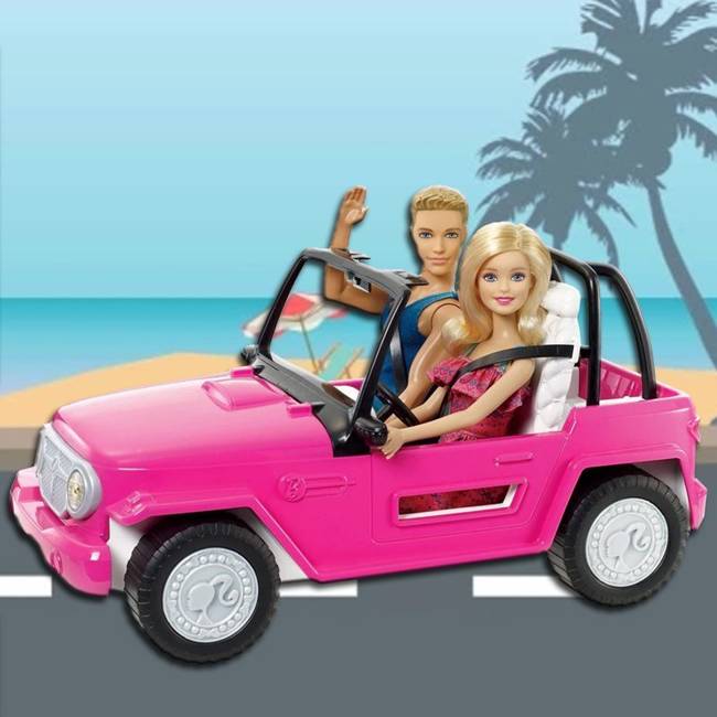 Barbie Pojazd Dla Lalki Jeep Lalka 2pak Ken Barbie