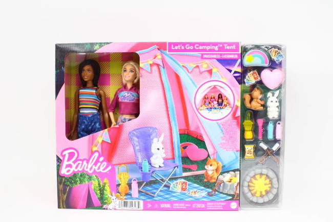Barbie Zestaw Kempingowy Namiot + 2 Lalki