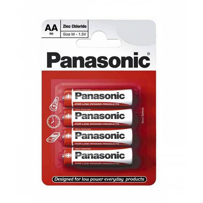 Baterie Panasonic R6 AA 1.5V - Blister 4 szt. - 32830