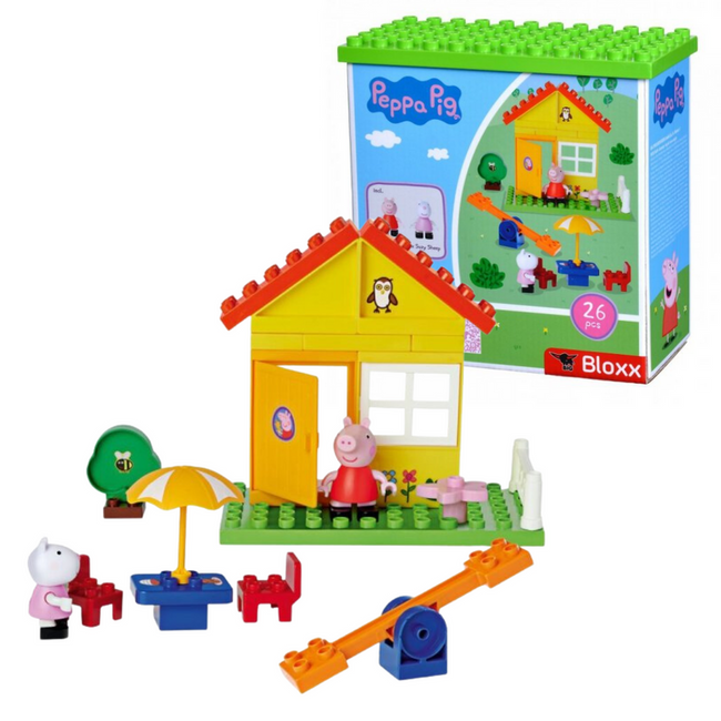 Big Bloxx Peppa Zestaw Domek 57172 – Domek z figurkami Peppy!