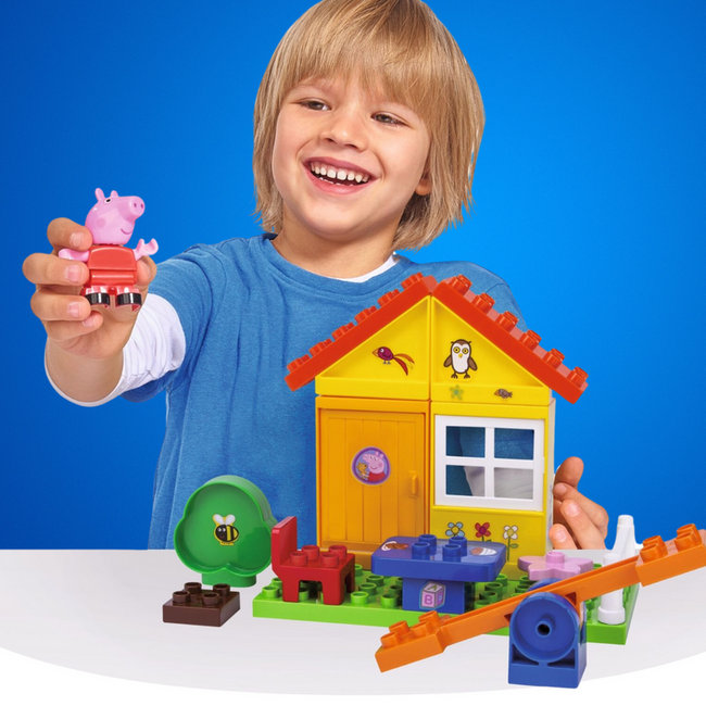 Big Bloxx Peppa Zestaw Domek 57172 – Domek z figurkami Peppy!