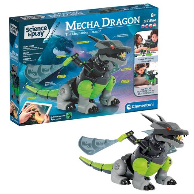 Clementoni Mecha Dragon Smok-Interaktywny Robot 50194