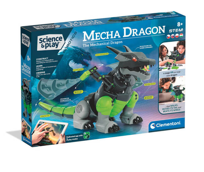 Clementoni Mecha Dragon Smok-Interaktywny Robot 50194