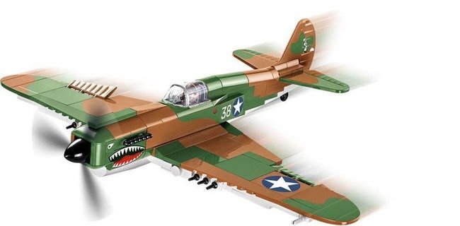 Cobi Mała Armia Klocki World War II Curtiss P-40E Warhawk - Amerykański Myśliwiec
