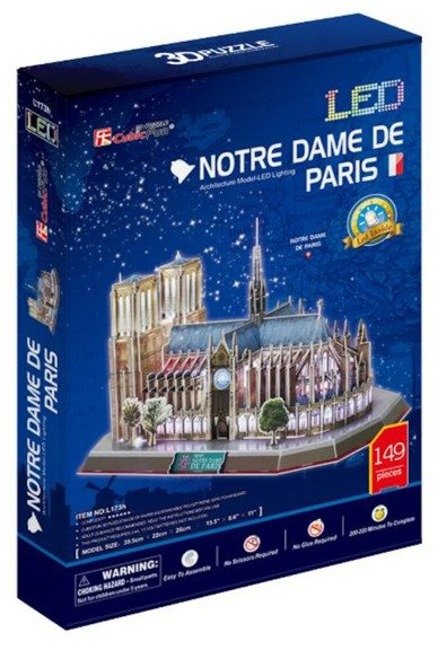 Cubic Fun Puzzle 3D  LED 149el. Katedra Notre Dame