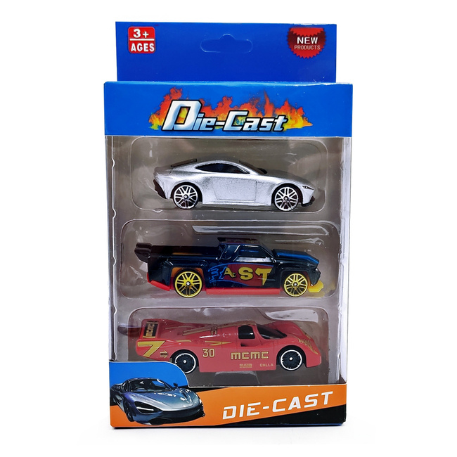 Die Cast Autko Samochodzik Resorak 3 PACK