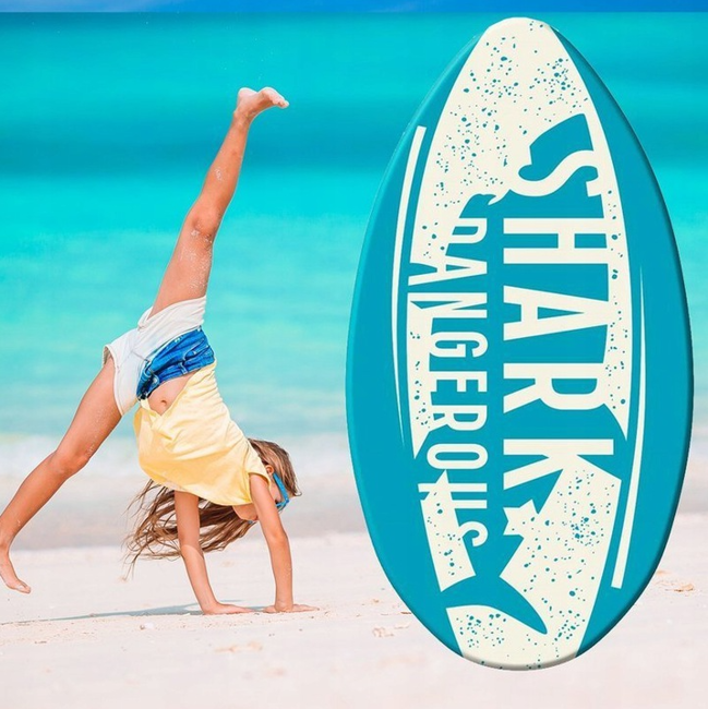 Drewniana Deska Do Pływania Sufowania Skimboard Shark Sportx