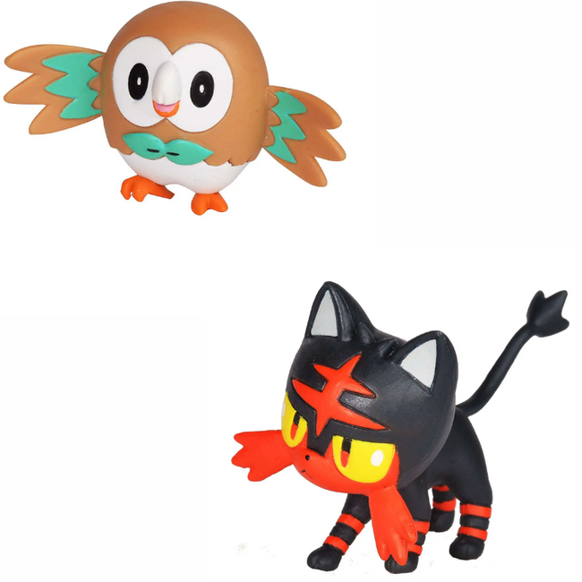 Figurka bojowa Pokemon Series 1 Rowlet & Litten