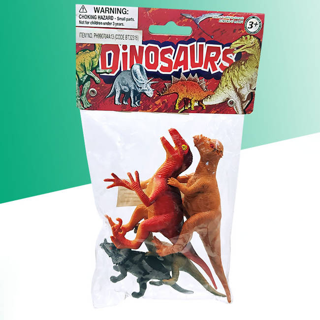 Figurki Dinozaury w folii 4 szt