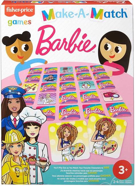 Fisher Price Mega Memo Barbie Gra Karciana