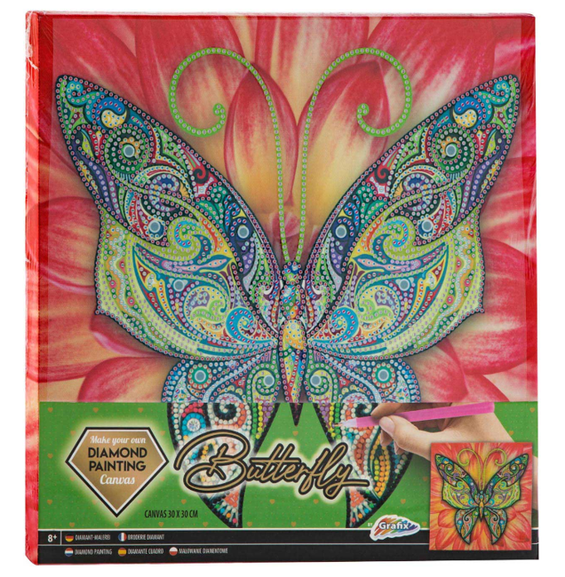 Grafix Diamentowe Malowanie W Ramce Motyl