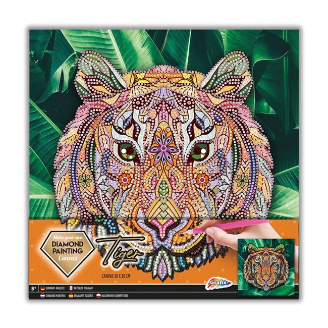 Grafix Diamentowe Malowanie W Ramce Tygrys