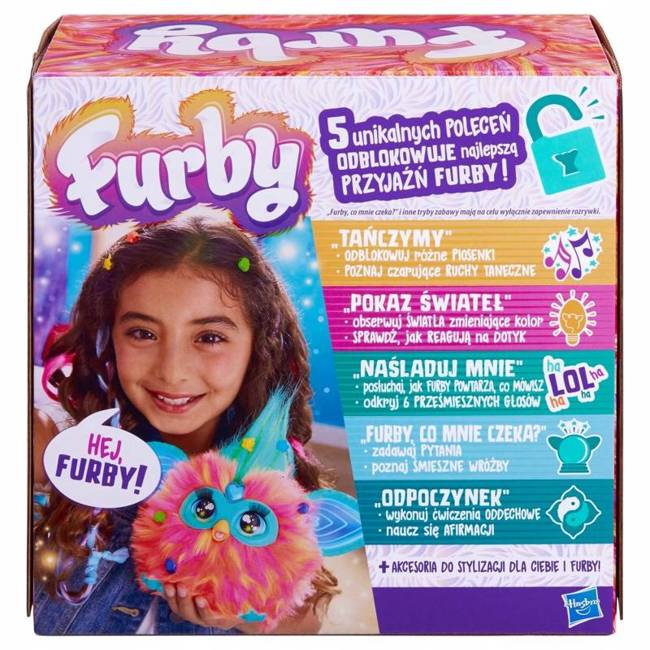 Hasbro Furby Koralowa Maskotka Interaktywna