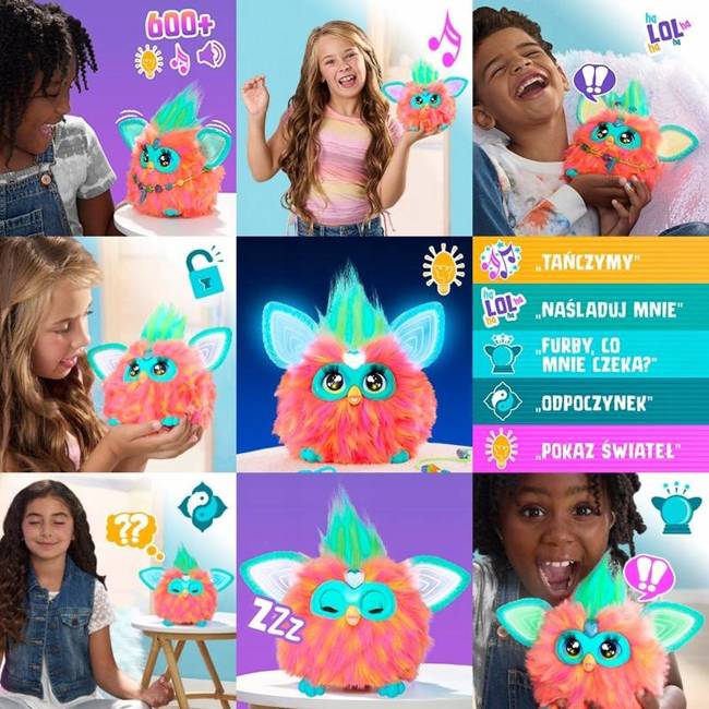 Hasbro Furby Koralowa Maskotka Interaktywna