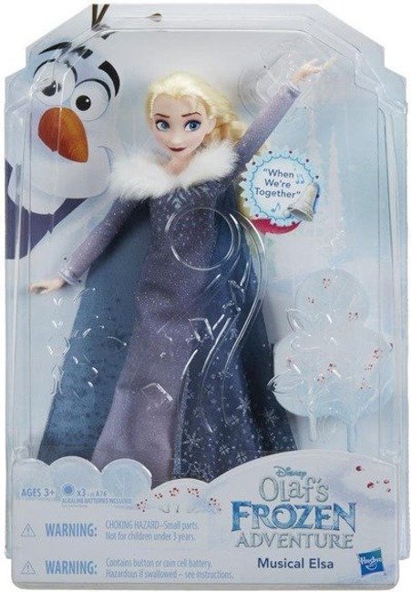 Hasbro Kraina Lodu Frozen Przygoda Olafa Śpiewająca Lalka Elsa