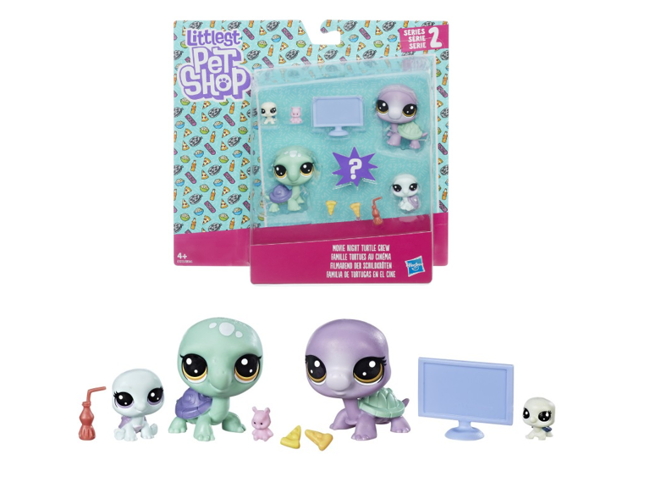 Hasbro Littlest Pet Shop Seria 2 Zestaw Rodzina Zwierzaków Filmowy Wieczór Żółwików 